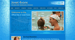 Desktop Screenshot of janetevans.com